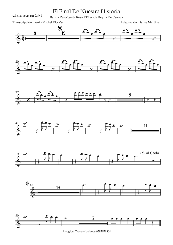 La imagen puede contener una previsualizacion de una partitura